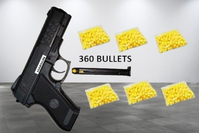 Harsun QUICK LOADED PUBG GUN WITH 360 BULLETAS Guns & Darts(Black)