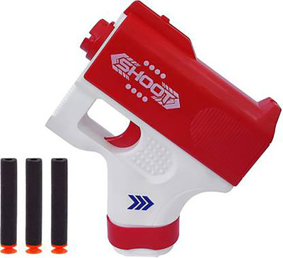 RAINBOW RIDERS Twin Soft Shooting Bullet Gun TOY || Plastic Blaze Storm Manual Soft Suction Guns & Darts(Multicolor)