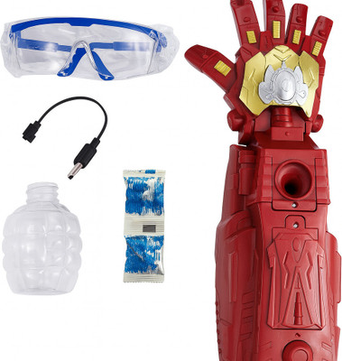 Arcshi Iron Man Gel Ball Blaster Toy Gun for Kids | Rechargeable Shooting Gun Water Gun(Red)