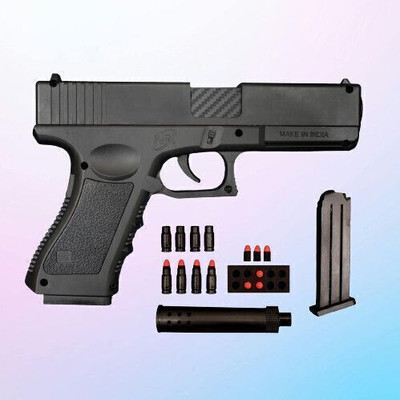 GEX Shooting Gun for Kids (12 years + Kids)-AK98 Guns & Darts(Black)