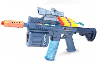 Shivay traders Multifunctional 3 in 1 Light Sound M416 Toy Gun with Foam Bullet and bubble Gun Guns & Darts(Multicolor)