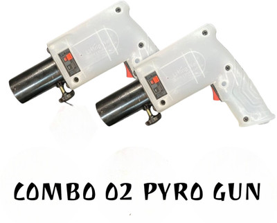 LIVING WELL Pyro Wedding Cold Pyro Gun Sparkular Gun Forfunction Parties(COMBO OF 2)pyro gun Diwali Gun(White)