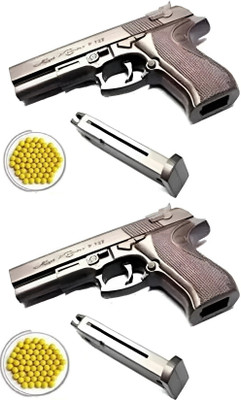 N K Hol Air Sports Mauser Gun Toy with 180+ BB Bullets for Kids |Pack of 2 | Guns & Darts(Black)