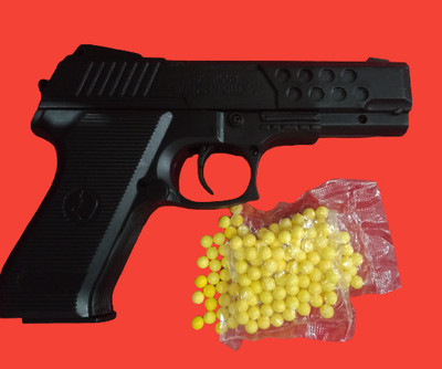 Reloader JAI BIRU MOUSER TOY GUN WITH 60 BULLETS Guns & Darts(Black)