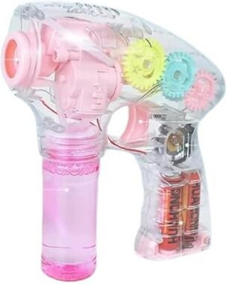 SSCollection SOAP Bubble Gun,Portable Bubble Maker Machine with Lights and Music Guns & Darts(Multicolor)