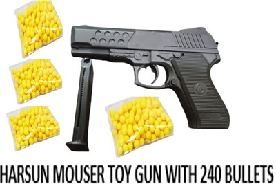 SHIVI HARSUN MOUSER TOY GUN WITH 240 BULLETS Guns & Darts(Black)