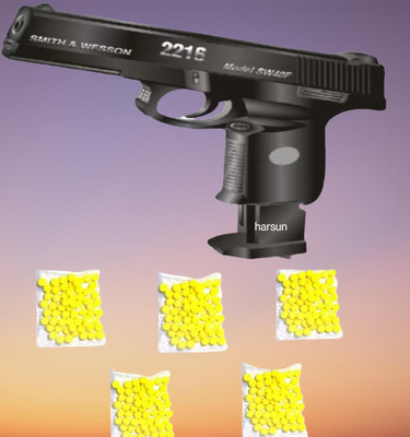 Harsun Ninja Dart Gun (300 Bullets) – Perfect Ninja Toy Gun for Kids & Adults- Guns & Darts(Black)