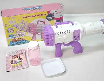 RIGHT SEARCH Rocket Bubble Gun Toy-138 Water Gun(Multicolor)
