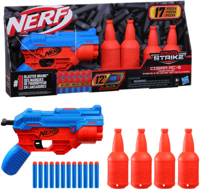 Nerf Alpha Strike Cobra RC-6 Target Set Guns & Darts(Multicolor)