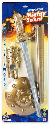 ZWINKO Plastic Mighty Sword Weapon Set Multicolour Bows & Arrows(Multicolor)