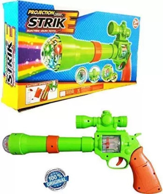 RIGHT SEARCH 3D Light Projection Electric Gun Toy Diwali Gun(Multicolor)