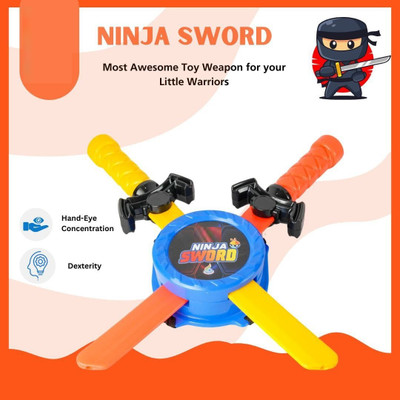 ZWINKO Ninja Sword with Holder Plastic Toy Weapon for Kids Ninja Gears(Multicolor)