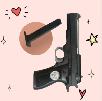 SHIVRAJ Action mini air plastic dj bhojpuri toy gun for kids Guns & Darts(Black)