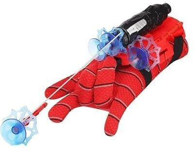 ydmart Spiderman Web Shooter Wrist Gloves Toys Superhero Spider Magic Gloves Guns Bows & Arrows(Red)
