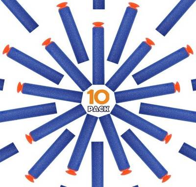 bhauvik Suction Darts Compatible for Nerf Elite Blaster (pack of 10) Darts & Plastic Bullets