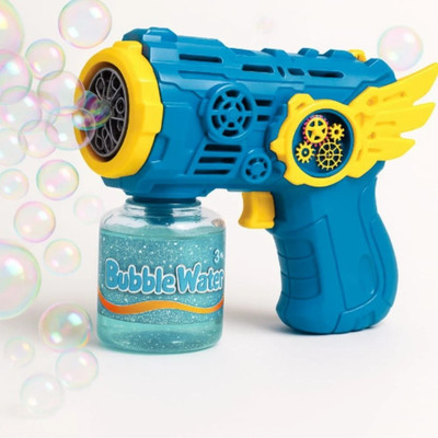 AWALS Bubble Gun Toy with LED Light & 1 Bubble Bottles – Kids Gift Guns & Darts(Multicolor)