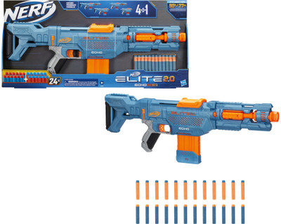 Nerf Elite 2.0 Echo CS-10Blaster, 10- Clip, Removable Stock & Barrel Guns & Darts(Multicolor)