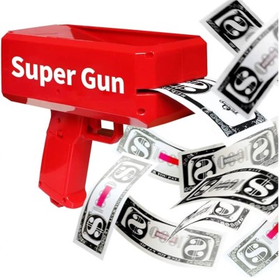 CrazyBuy SUPREMEE MONEY GUN, CASH FIRING MONEY GUNS Money Gun Guns & Darts(Red)