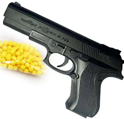 SHIVRAJ P-729 mini air real battle toy action toy gun with bullets Guns & Darts(Black)