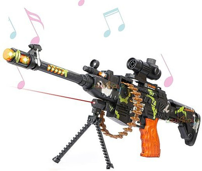 hda group Army Musical Toy Gun Guns & Darts(Multicolor)