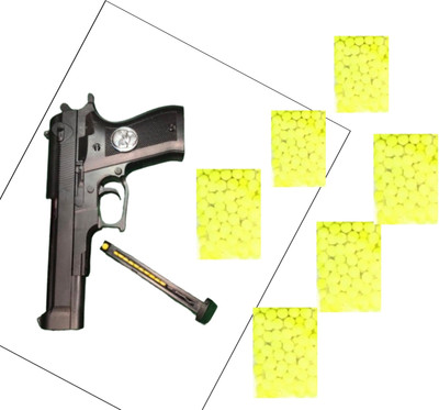 JESHMI 921 NEW BIG GUN WITH 6 PCT BULLETS Guns & Darts(Black)