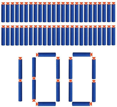 CannyCubs Bullet Soft Foam Dart for Gun| Pack of 100 | Darts & Plastic Bullets(Blue)
