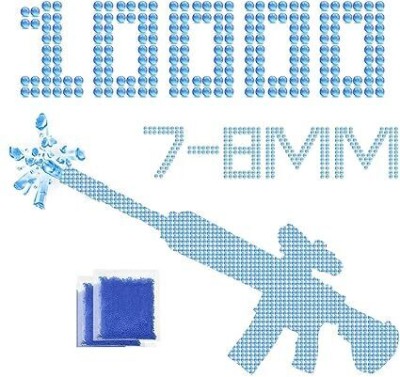 Super Toy 10,000 Gel Blaster Ammo Gun Refill Bullets for Kids Boys Age 5 Years Above Darts & Plastic Bullets(Blue)