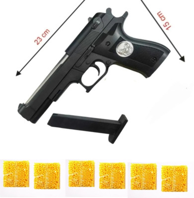JESHMI SUPPER POWER FOR KIDS AIR GUN WITH 360 BULLETS Guns & Darts(Black, Yellow)