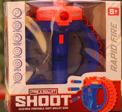 Malika Store Rapid Fire Dart launcher Toy Guns & Darts(Multicolor)