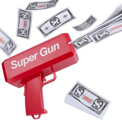 hda group Supreem Gun ain Gun Cash Gun Super Gun Spray Gun Money Gun(Red)