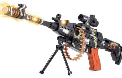 Mahi Zone Machine Gun Toy with light and sound for kids 64 Guns & Darts(Multicolor)