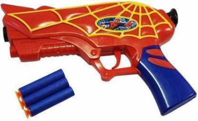 Mahadev Enterprises SPIDER MAN GUN SOFT BLUE DARTS GUN Guns & Darts(Red, Blue)