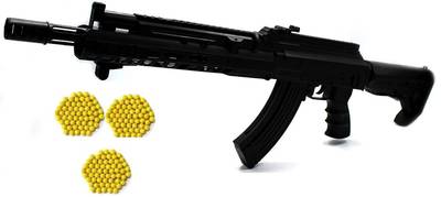 IndusBay 27 Inches Long Plastic BB Bullet M4 M416 AWM Toy Gun with 500 Plastic BB Bullets Guns & Darts