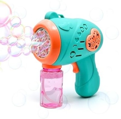 Pepstter Automatic Bubble Machine for Kids - Leak-Proof Design with 1 Bubble Solution Guns & Darts(Multicolor)