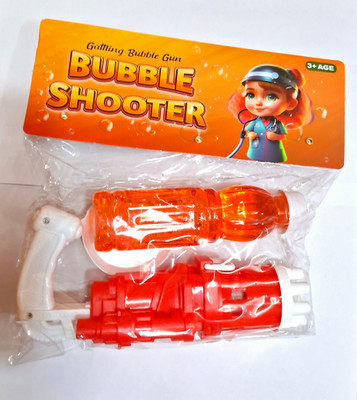 HASHFLOW Automatic Bubble Machine Gun Toy for Boys, Girls & Kids Water Gun(Orange)