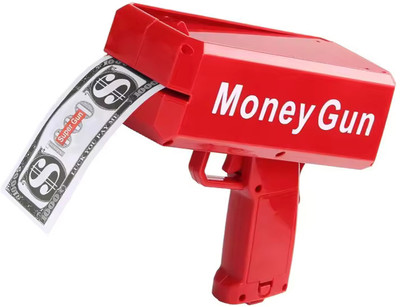 WRADER Money Gun for Notes Raining Money Gun(Red)
