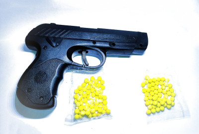 N K Hol Plastic Air Sports Mauser Gun Toy with Bullets for Kids Guns & Darts (Black) Darts & Plastic Bullets(Black)