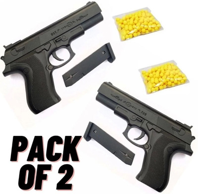 SHIVI ZIK ZEK MAUSER TOY GUN HIT THE TARGET PACK OF 2 WITH 120 BULLETS Guns & Darts(Black)