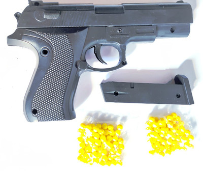 SHIVRAJ Mini fighter toy action gun with 100 plus bullets for boys Guns & Darts(Black)