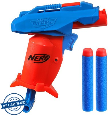 Nerf Alpha Strike Slinger SD-1 Single-Fire Dart Blaster, Incl. 2 Darts, for Ages 8+ Guns & Darts(Multicolor)