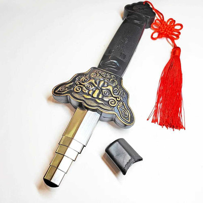 SSCollection Folding Sword Martial Arts Retractable Magic Sword for Exercises Pack of 1 Maces & Swords(Brown)