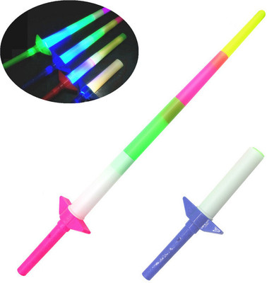 mapperz Glowing Light Sword Flashing Saber Toy Expandable for Kid, Birthday Warriors Armor Sets(Multicolor)