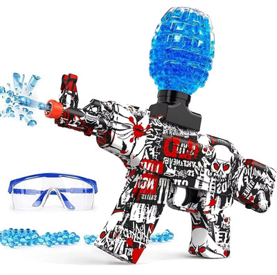 Aganta Fresh Small Balls Blaster Gun Automatic Gun Electric Operated Gun High Speed Water Gun(Blue)
