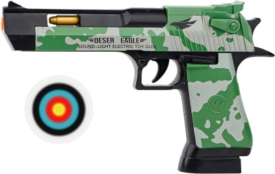 HappyBive Army Style Light and Sound Projection Desert Eagle Pistol Toy Gun for Kids |K07 Guns & Darts(Multicolor)