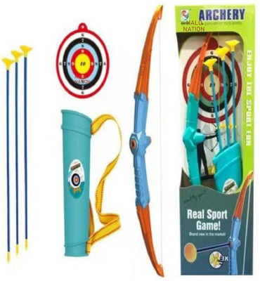 HALO NATION Archery Set Safe for Kids - Bow , Quiver & Shooting Target & Suction Arrow Bows & Arrows(Multicolor)