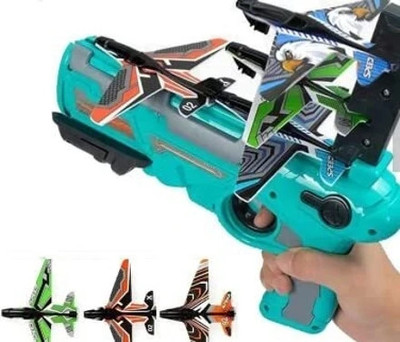 Raghunandan Kids Air Blasters Gun Manual Soft Bullet Gun Toy with Safe Soft Foam Bullets Guns & Darts(Multicolor)