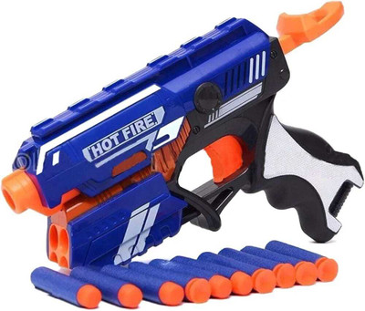 Premio Coppex Foam Blaster Toy Gun – Single Shot Blaster for Kids – Includes 10 Soft Bullets Guns & Darts(Blue)