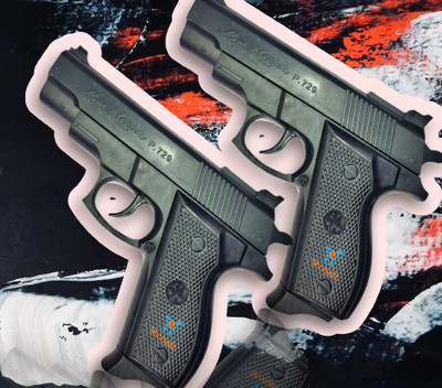 YaQliLi SBRETP-729 combo of 2 mouser gun with 6mm bullets Real toy mouser Pubg toy gun H Guns & Darts(Black)