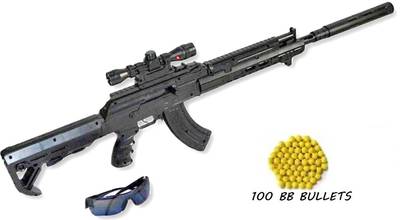 HALO NATION BB Bullet Gun Sniper Gun 36inch Long Rifle AWM AK47 Airsoft Gun Toy+100 BB Balls Guns & Darts