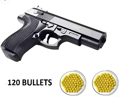 Cambly Plastic Air Sports Mauser Gun Toy with 57-60 Count 6mm BB Bullets for Kids Guns & Darts(Black)